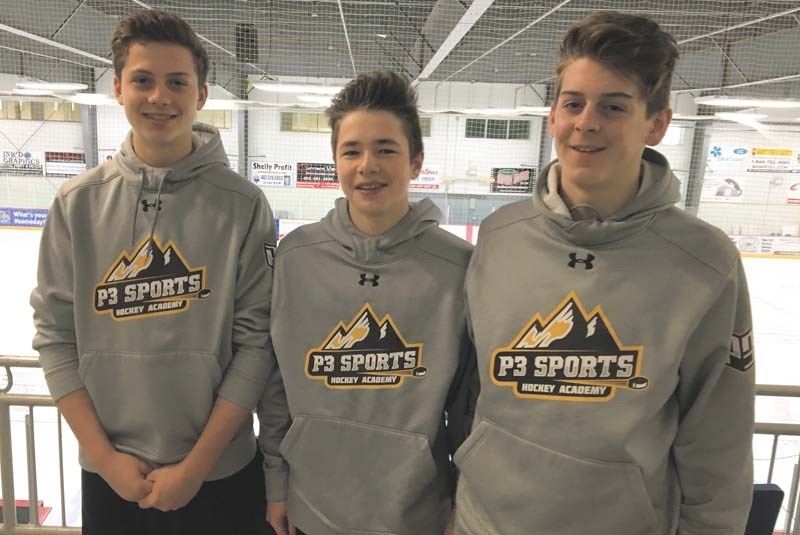 Hockey players Ty Bauer, Caleb Willms and Nick DeBeurs will take the ice at the Alberta Cup later this month.