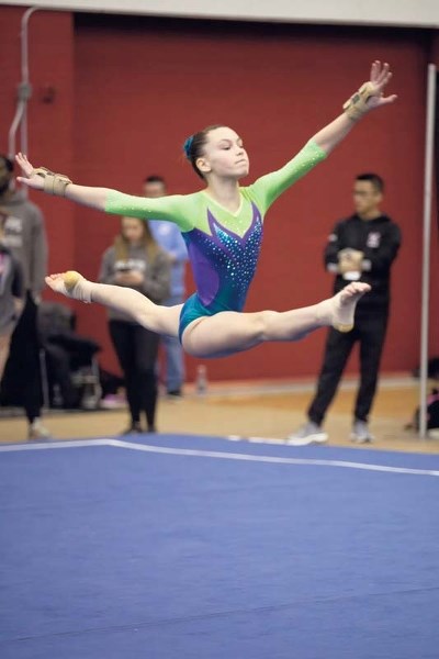 Cochrane&#8217;s Juliana McPike performs at last weekend&#8217;s provincial competition.