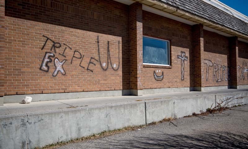 Dilapidated KFC in Cochrane on Tuesday, April 4, 2017.