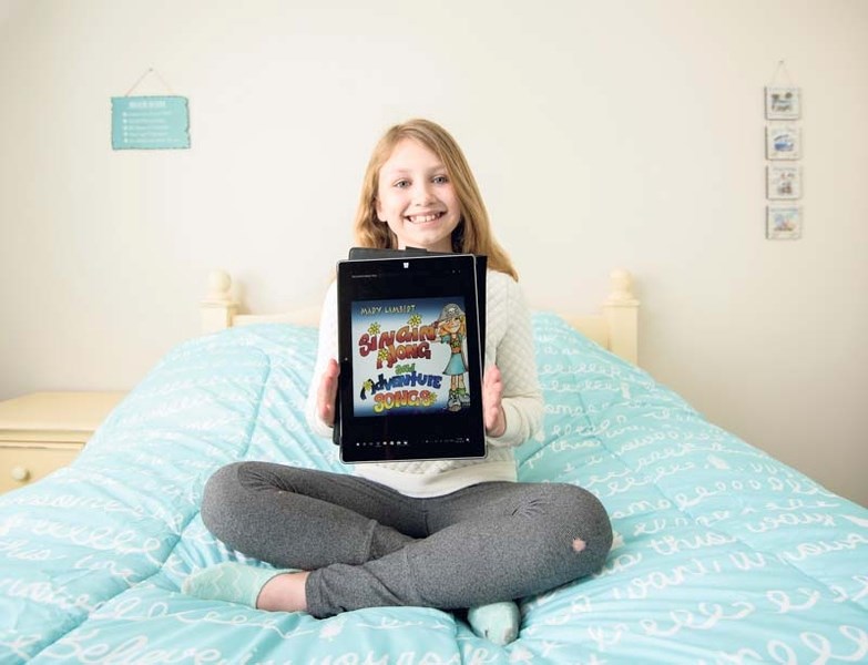 Maddie Ritter who was featured in Mary Lambert album at her home in Cochrane on Tuesday, April 18, 2017.