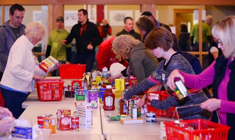 File photo of the semi-annual food drive.