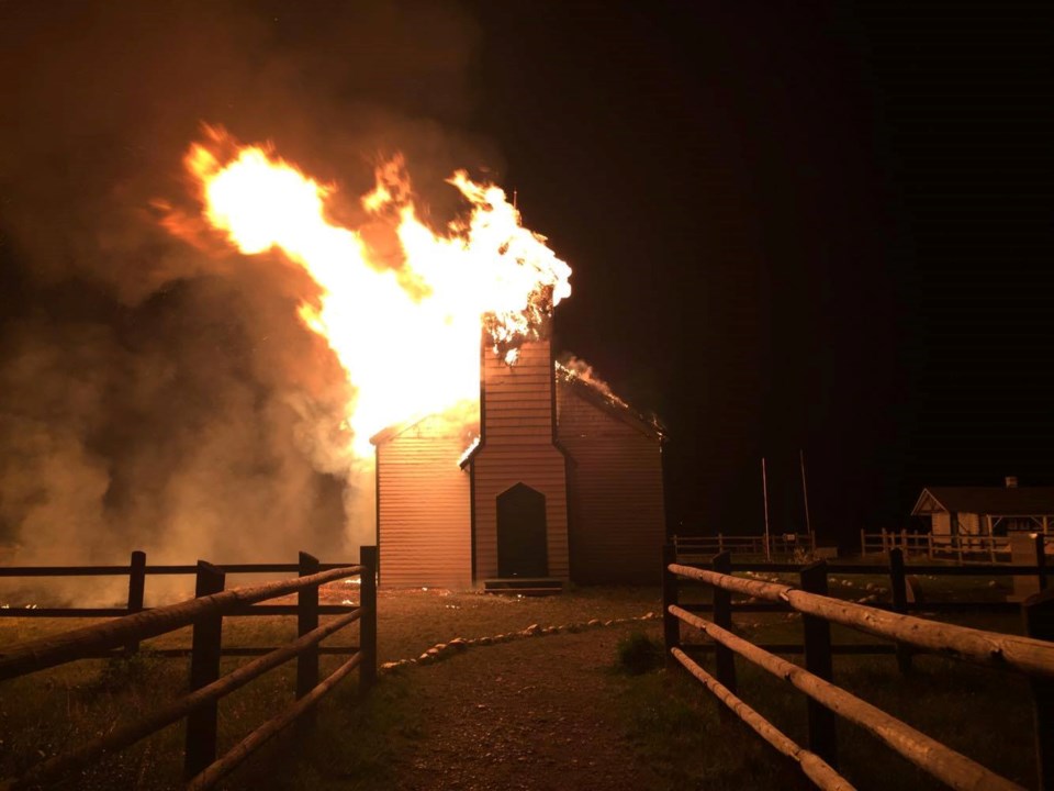 The McDougall Church caught fire in the early hours May 22.