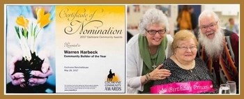 On behalf of all those who interact with these columns, this writer was one of the nominees for Cochrane&#8217;s Community Builder of the Year award for 2017. But it was in