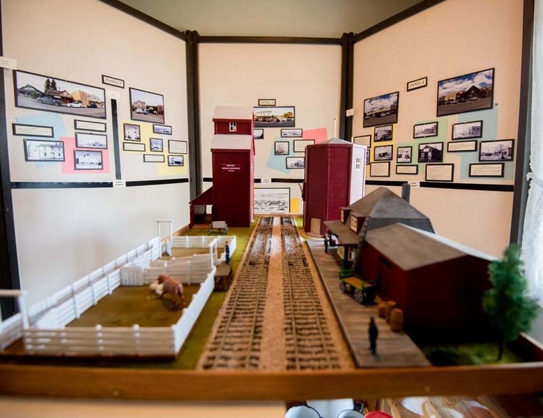 Dave and Diana Hardiman built a miniature model of Cochrane&#8217;s CPR train station circa 1890 to 1920. The model is on display at the Cochrane Historical Museum.