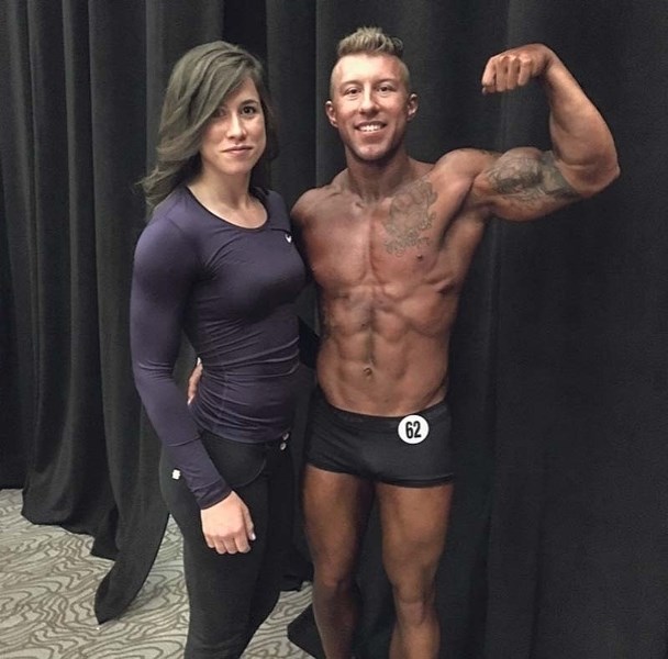 Felicity Ford and Cole Denesiuk supported each other through their first year of competitive bodybuilding.