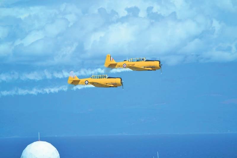 The Yellow Thunder Harvard Formation team will perform at this year&#8217;s Wings Over Springbank bi-annual air show.