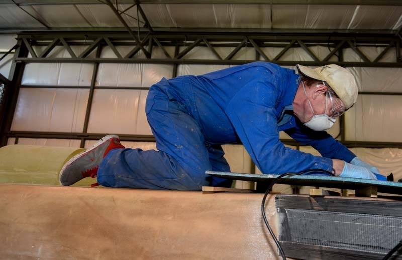 Volunteer Ron Steenstra works on the AVRO Arrow II at the AVRO Museum in Springbank on June 27.