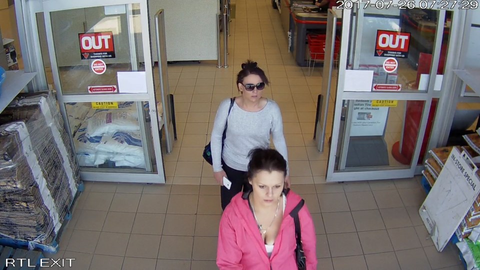 Police are seeking these two women who are believed to have information regarding a recent theft from a shop in Springbank.