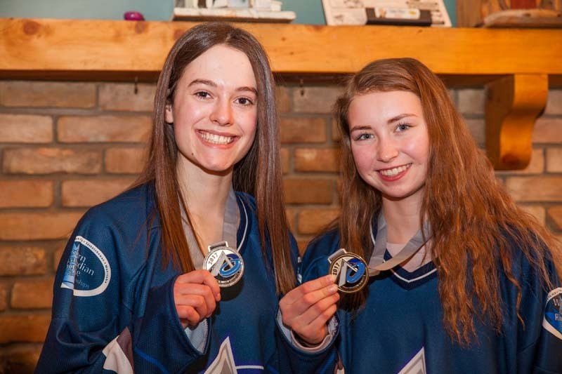 Local ringette player Danielle Rosenberg received the Agnes Jacks Scholarship Award.