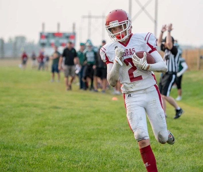 The Cobras defeated the Springbank Phoenix 35-10 in their season opening game on Sept. 8.