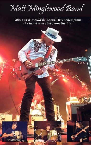 Matt Minglewood Band will be playing at the Venue on Oct. 10.