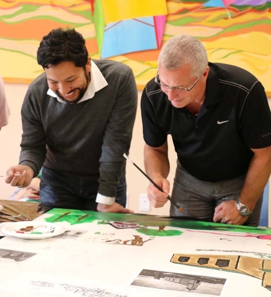 Alberta Minister of Culture and Tourism Ricardo Miranda made a stop at the town library during the afternoon of Oct. 1 as part of his ministerial visits to communities in