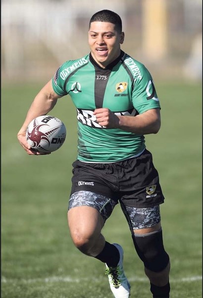 Art Reyes played with the All Army rugby team in Texas after his time with the Grizz.