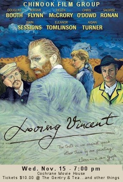 Chinook Film&#8217;s Loving Vincent will be coming to the Cochrane Movie House on Nov. 15.
