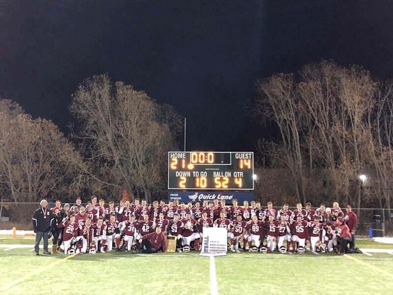 The Cochrane Cobras football team won their fourth straight provincial championship after a 21-14 win over Holy Rosary on Nov. 24.