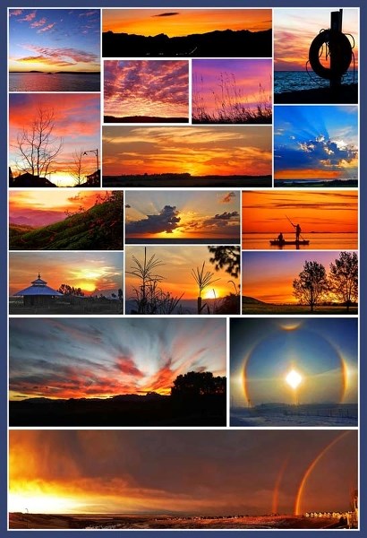 Theme of sunrises and sunsets around the world received the most reader responses and contributions in 2017.