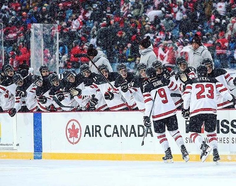 Dillon Dube and his Canadian teammates are preparing for the medal round at the 2018 IIHF World Junior Hockey Championships in Buffalo, NY.