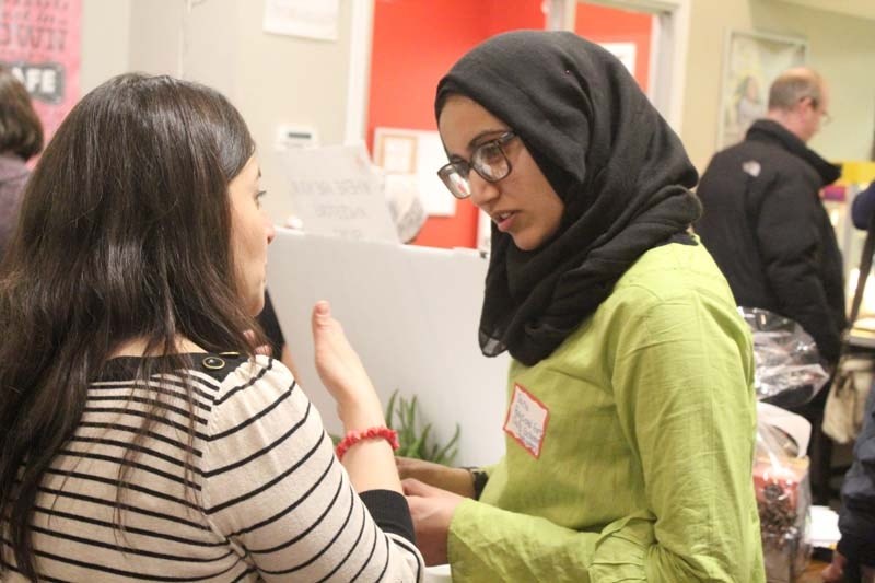 Sana Kaleem of the Boys and Girls Club of Cochrane and Area was one of many community group representatives who attended the biannual Newcomers Night on Feb. 5
