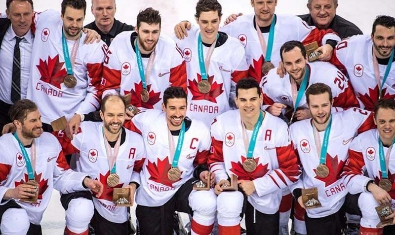 Mason Raymond and his Hockey Canada teammates won a bronze medal at the 2018 Winter Olympics in Pyeongchang after a 6-4 victory over the Czech Republic on Feb. 24.