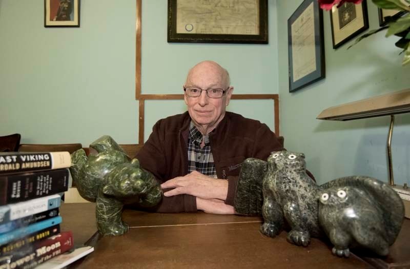 Dr. Jim Emmett poses for a portrait at the King Solomon Lodge in Cochrane on March 9. Emmett was in Cochrane to share his experience of working in Canada&#8217;s north.