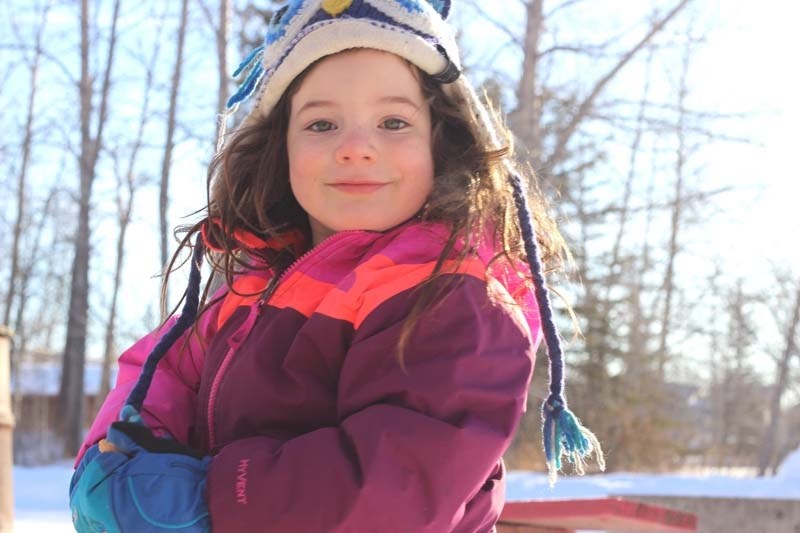Blake Layden, 3, enjoyed a sunny morning with Growing Roots Forest Play.