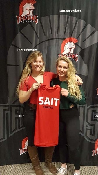 St. Timothy Thunder soccer alumni Amber and Sage Meyers have committed to play for the SAIT Trojans next fall.