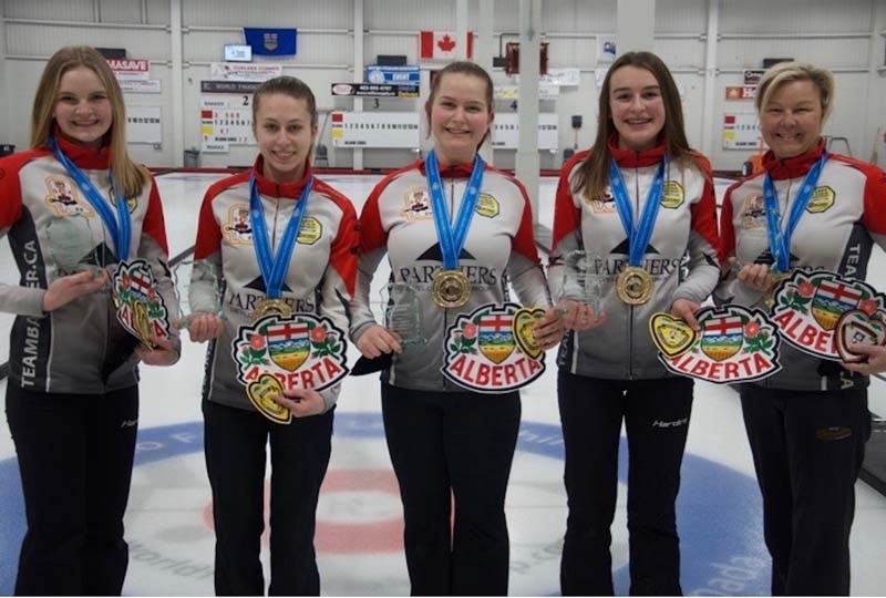 Hannah Airey and her team were selected to represent Alberta at the 2018 U18 National Curling Championships.