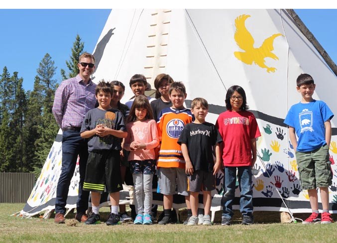 Banded Peak School tipi PRINT