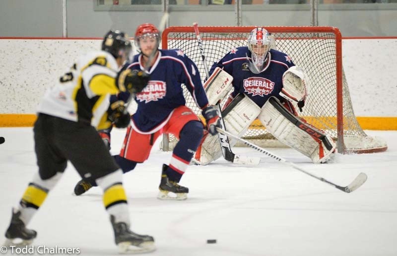 Former Generals goaltender McKenzie Chalmers recently wrapped up his first NCAA season with the Bryn Athyn College Lions.