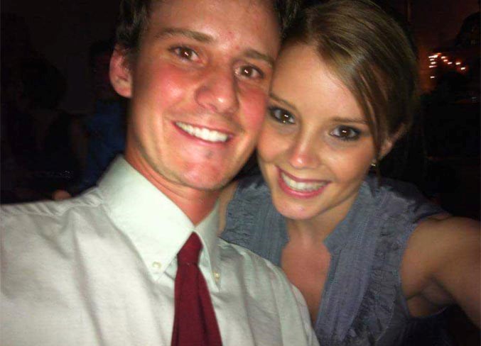 The late Justin Francis photographed with his wife, Rachel Francis.