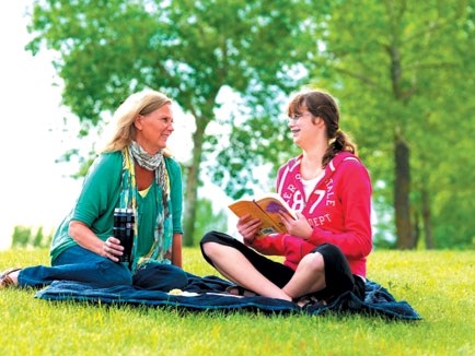 Big Sister Jackie Wuori and Little Sister Teagan, a Grade 12 student at Cochrane High School, have been paired together since Teagan was in Grade 5, part of the mPower Youth