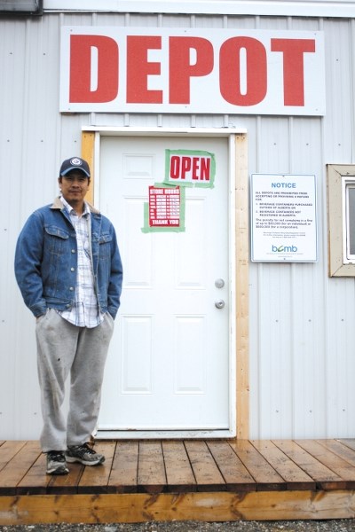 Curtis Clarke, owner/operator of the newly-opened Ozada Flats Bottle Depot, is proud to serve Morley and surrounding communities.