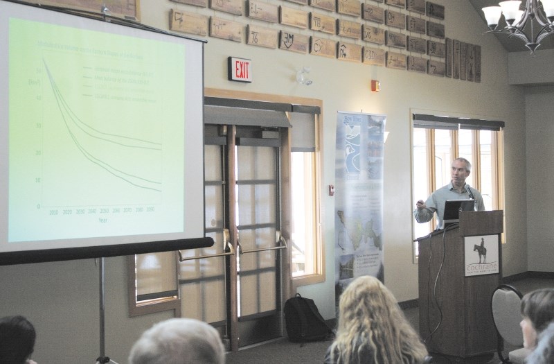 Shawn Marshal from the University of Calgary was the keynote speaker during the BRBC&#8217;s presentation at the RancheHouse on Nov. 23.