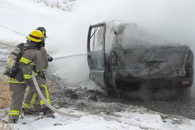 RMES responded to a vehicle fire on Dec. 30 on the Tsuu T&#8217;ina Nation. Nobody was injured and the cause was determined to be mechanical failure.