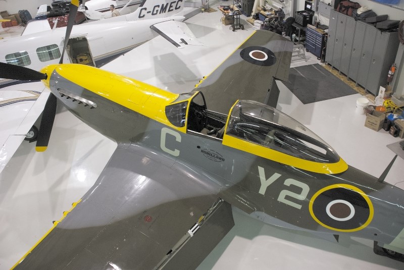 The Robillard Brothers North American Mustang IV, manufactured in 1944, was described by Vintage Wings of Canada pilot Todd Lemieux as one of the most impressive fighter