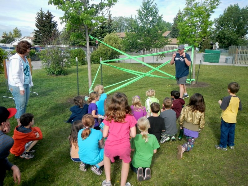 Fun and games at Elizabeth Barrett Elementary School for Right To Play.