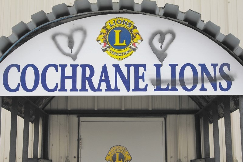 Cochrane Lions Club was among the victims of vandalism earlier this month.