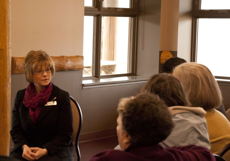 Wildrose seniors issues critic and MLA for Innisfail/Sylvan Lake, Kerry Towle, held an informal discussion at the Cochrane RancheHouse March 2 as part of her two-week long,