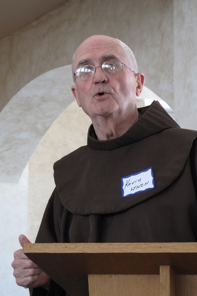 Cochrane Friar Kevin Lynch, above, of Mount St. Francis Retreat said he is happy with the election of Pope Francis.