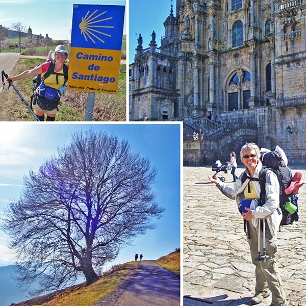 Clockwise from upper left: Marie-Linda Plante walked the Camino de Santiago from France, across northern Spain and into Portugal. The treasured destination of the Way is the