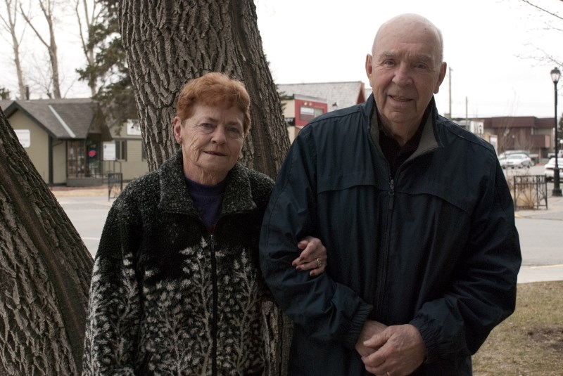 Leona Biggar poses alongside her husband of 56 years, William Biggar. Leona will be receiving recognition from the RCMP Veterans&#8217; Association as a &#8220;Second