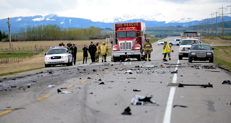 It was an ugly scene as rescue workers tried to piece together the carnage that took place on May 25 along a stretch of Highway 8 near Springbank. The driver of a silver SUV