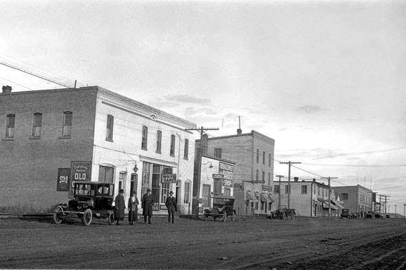 A photo of &#8216;Old Town,&#8217; or Main Street, October 1921.