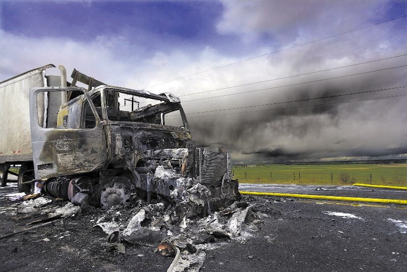 A man was killed when his car slammed head-on into a tractor-trailer on Highway 8 May 25.