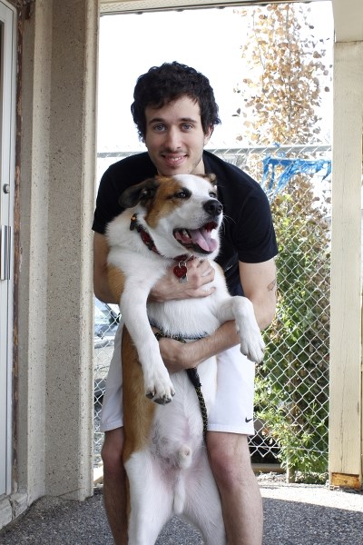 Pippin, with one of his owners, Daniel McLeod, was in an altercation with another dog, resulting in its death.
