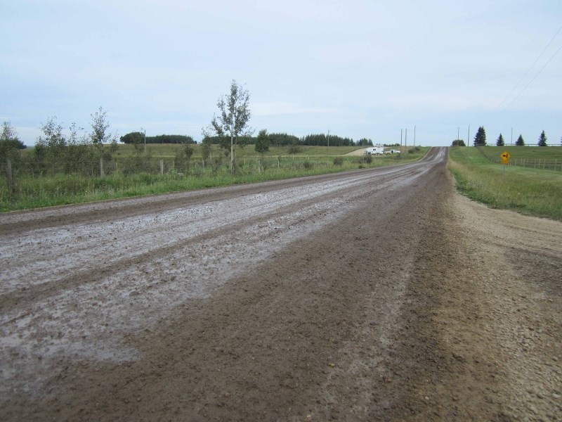 Some residents north of Cochrane are not happy with how some of the roads are being maintained by energy companies working in the area, and what is being used in the name of