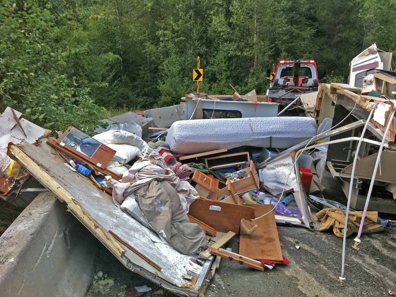 David and Melanie Ambrose lost nearly all their earthly possessions when their brakes failed while descending a steep mountain highway in BC while pulling their fifth-wheel