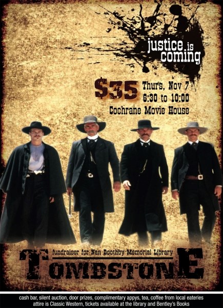The Nan Boothby Memorial Library will show &#8216;Tombstone&#8217; for its Red Carpet event.