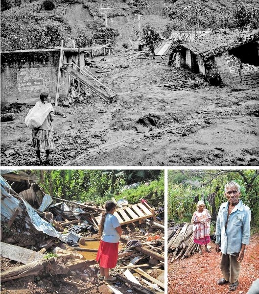 The southern Mexico mountain village of San Miguel was among those devastated by Hurricane Manuel in September. Rain and mudslides washed away homes, farmlands and lives,