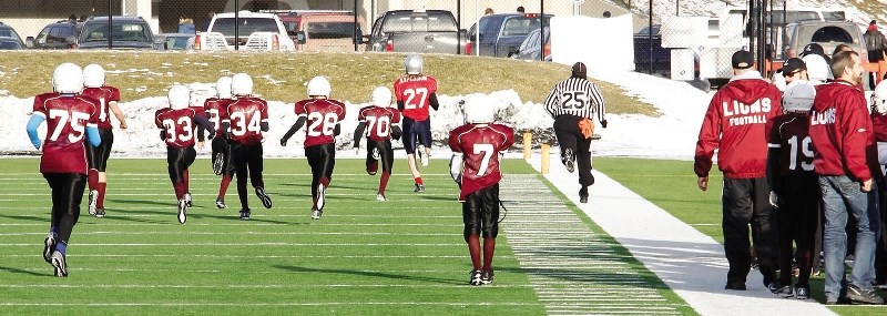 The Cochrane Lions spent most of the provincial Tier 3 peewee football final chasing Lacombe Explosion&#8217;s Richard Jans. The 6-foot-2, 160-pound running back was just too 